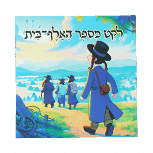 ספר ילדים - "לקט מספר האלף בית"