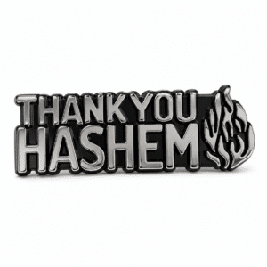 מדבקת סמל לרכב THANK YOU HASHEM" ABS"