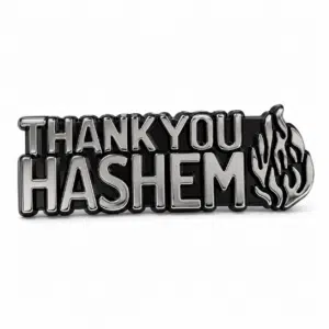 מדבקת סמל לרכב THANK YOU HASHEM" ABS"